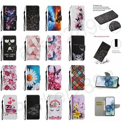 Case For Xiaomi Redmi Note 11 10 9 9A 9C 8T 8 7 Pro Leather Pattern Stand Wallet • $10.99