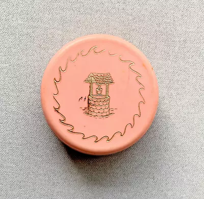 Vintage Small Pink Plastic Wishing Well Collapsible Drinking Cup & Pill Holder • $6.29