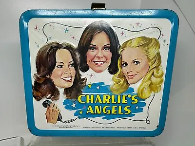 Vintage 1978 Aladdin Charlie's Angels Metal Lunchbox With Thermos Clean Inv-0504 • $374.95