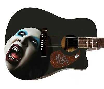 Marilyn Manson Autographed Signed Acoustic Graphics Guitar ACOA ACOA • $1299.99