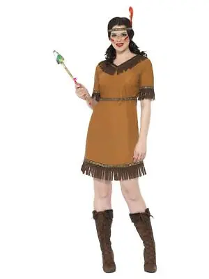 £11.02 • Buy Adult Native American Woman Maiden Costume And Accessories Fancy Dress Party