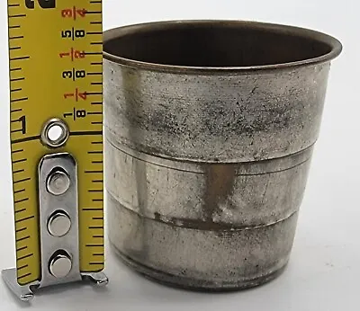 Antique Metal Collapsible Cup Whiskey Shot Size • $12