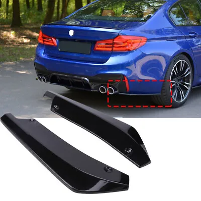 Glossy Black Rear Bumper Lip Diffuser Splitter Canard Fits 3 Series E46 E90 E92 • $11.99