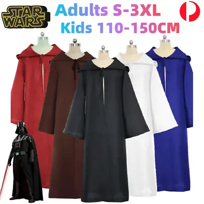 Star Wars Cosplay Costume Cloak Jedi Robe Kids Adults Halloween Party Book Week • $30.35