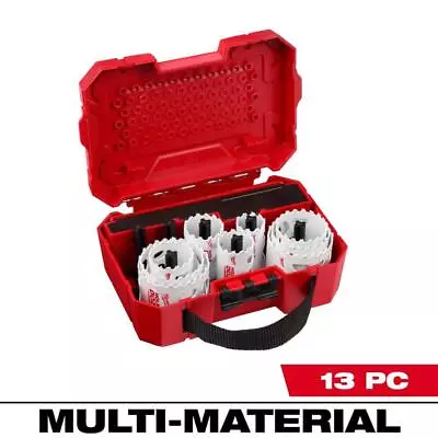 Milwaukee Hole Saw Set Dozer General Purpose Bi-Metal Durable (13-Piece) • $60.33