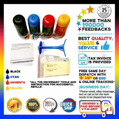 4x NoN-OEM Refill Kit PG-645 XL CL-646 XL Ink For Canon MG-2560 MG2560 Printer • $16.80