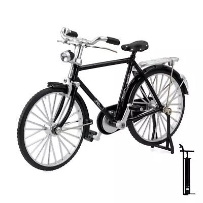 1:10 Miniature Alloy Bicycle Bike Alloy Model Bicycle Collection Ornament • £13.19