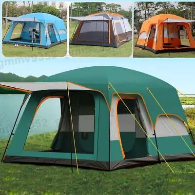 8-12 Person Camping Tent Automatic Instant Pop Up Outdoor Family Hiking Shelter • $346.49