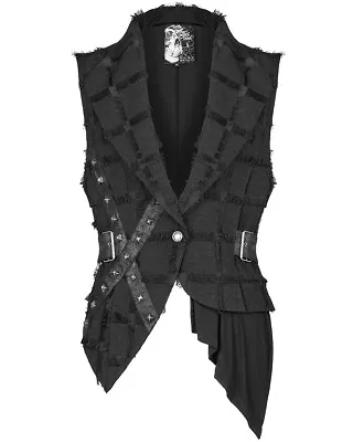 Punk Rave Mens Asymmetric Wasteland Punk Splicing Vest • $119.97