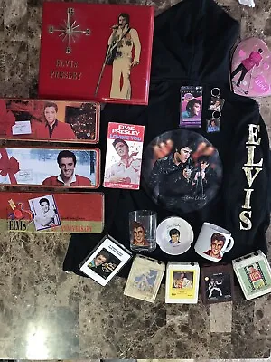 ELVIS PRESLEY 1970s Rare Collection (!Clock! 8tracks! NEWJacket !+ Much More!!) • $10