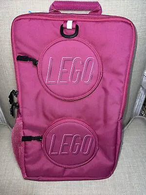£32.37 • Buy LEGO Brick Pink Backpack Large Size For Children And Adults Brick Toys 16” X 10”