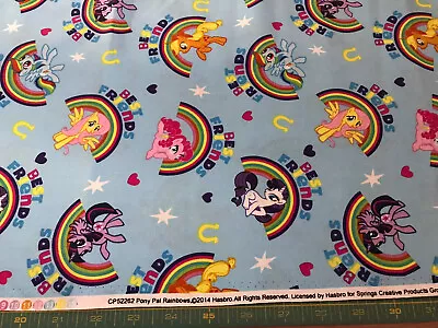 My Little Pony 2014  100% Cotton Fabric Sold By The Yard #289 • $7.99