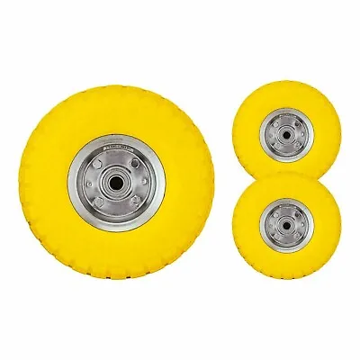 2 X 10  Puncture Burst Proof Solid Rubber Sack Truck Trolley Wheel Spare Tyres • £17.99