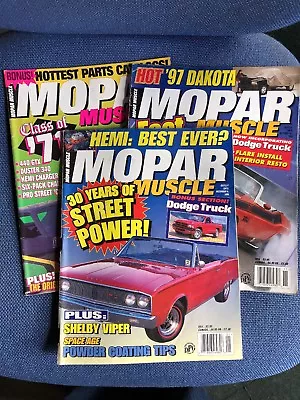 Mopar Muscle Magazine 3 Issues Job Lot 1996 - See Description • $5.04