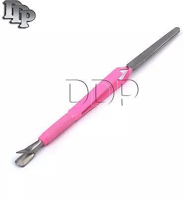 Acrylic Nail Pincher Tool Multi Function Cuticle Pusher TWEEZER Magic Wand Pink • $7.10