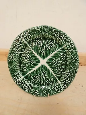 Secla Green Cabbage Leaf Side Plate Made In Portugal 8.5  (Had) • £9.99
