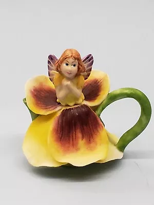 OOAK Fairy Handmade Miniature Clay Flower Fairy Teapot 1.75  Handcrafted • $18.99