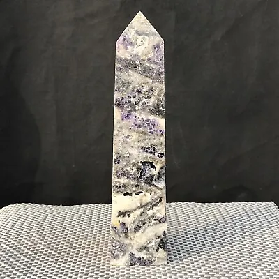 1.9LB Natural Purple Fluorite Crystal Column Quartz Stick Therapeutic Stone • $0.99