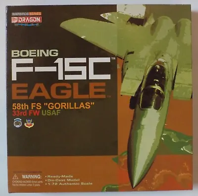 1/72 F-15C Eagle 58th FS “Gorillas” Dragon Wings #50071 Factory Sealed MISB • $99.99