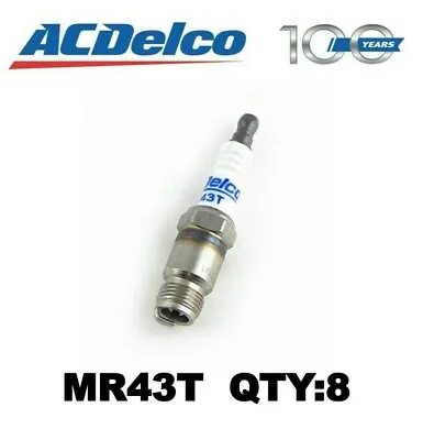 8 Pack Of Marine Spark Plugs ACDelco MR43T 19355200 350 305 *FREE SHIPPING* • $24.99