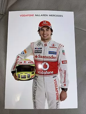 Sergio Checo PÉrez Un Signed Formula 1 Promo Card 2013 Vodafone Mclaren Mercedes • $11.18