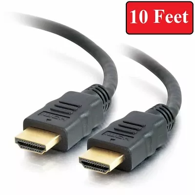 PREMIUM HDMI CABLE 10FT For BLURAY 3D DVD PS3 HDTV XBOX LCD HD TV 1080P LAPTOP • $5.97