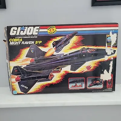 GI Joe Cobra Night Raven S3P Jet  Box Only GOOD SHAPE!! • $124.99