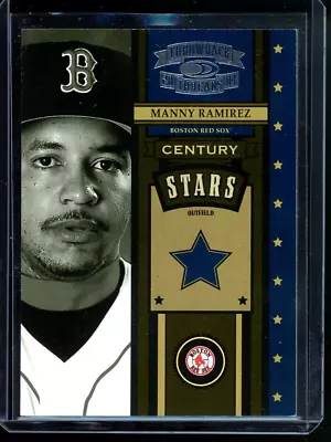 2004 Throwback Threads Century Stars Manny Ramirez Card #CS-30 /1500 Red Sox • $2.45