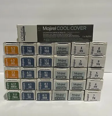 Loreal Majirel Cool Cover  Permanent Cream Hair Color 1.7 Oz. U-Pick The Colors! • $13.29