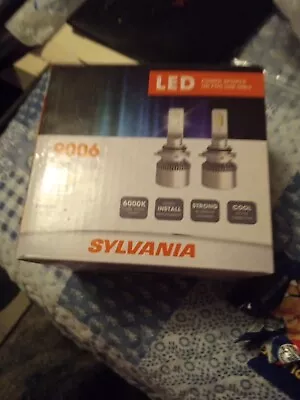 SYLVANIA 9006 LED Fog Lights Bright White LED Light Output Headlight 2 Bulbs • $29.99
