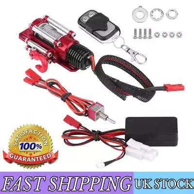 1/10 Scale RC Model Metal Winch W. Remote Controller For Vehicle Crawler Car 7.2 • £16.91