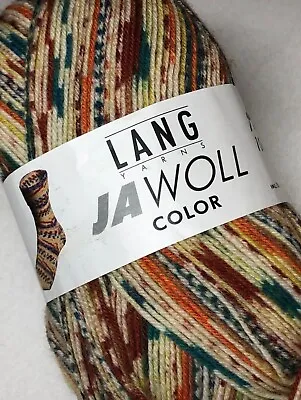 $15.98 • Buy Lang Yarns  Jawoll Color  Sock #132.0197, 75% SW Wool / 25% Nylon, Switzerland  