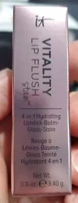 IT Cosmetics Vitality Lip Flush 4-in-1 Hydrating- Balm- Gloss- Stain * Pure Joy* • $16