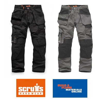 £48.95 • Buy SCRUFFS Work Trousers TRADE HOLSTER 2021 Hard-Wearing CORDURA FABRIC 28 -40  3D 