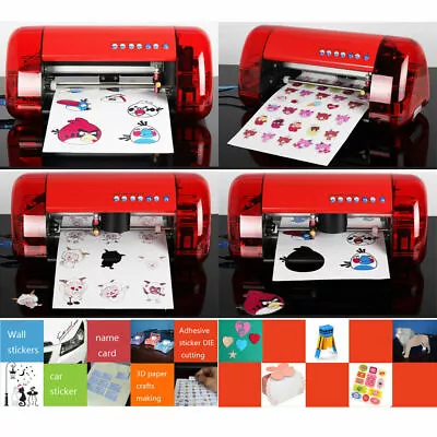 DIY Stickers Cutter A4 Vinyl Cutter Plotter Cutting Machine Contour Cut Function • $418.50