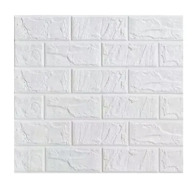 £7.02 • Buy  Peel And Stick 3D Brick Wall Sticker PE DIY Wallpaper Self Adhesive Wall Panels