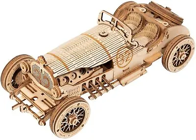 ROKR 3D Wooden Puzzles DIY Grand Prix Car Jigsaw Model Kits • $20.99