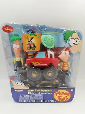 $59.90 • Buy Disney Phineas & Ferb Monster Truck Play Set - 2011 RARE