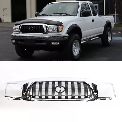 Chrome Front Upper Bumper Hood Grille For 2001-2004 Toyota Tacoma Pickup • $111.20