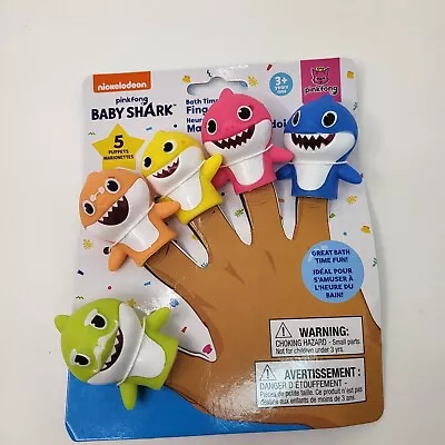 New Baby Shark Bath Time Finger Puppets Educational Kid Child Toy Gift Ages 3+ • $9.99