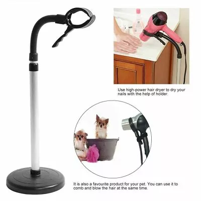 Hands Free Hair Dryer Holder Stand 360° Adjustable Height Bracket AU • $22.46