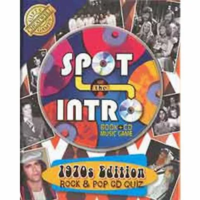 1970's Rock & Pop Quiz CD/Book - Spot The Intro Book The Cheap Fast Free Post • £4.99