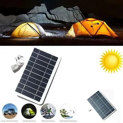 Portable Mini Solar Panel Kit Outdoor Camping Hiking Mobile Phone Battery Charge • $5.57