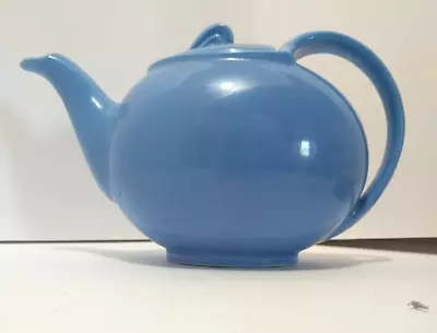 Vintage Hall Teapot Lead Free Glaze 6 Cup Blue • $10