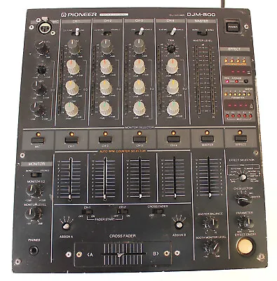 Vintage Pioneer DJM-500 Pro DJ Mixer • Tested • Needs Some Maintainence • $249.99