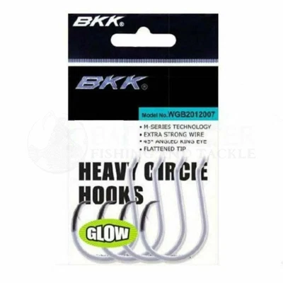 $7.95 • Buy CLEARANCE BKK Heavy Circle Fishing Hooks HD Glow - Choose Size