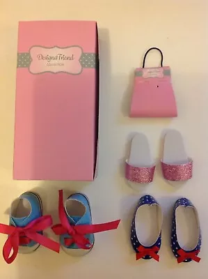 £12.95 • Buy Design A Friend 3 Pairs Of Shoes For Chad Valley Designafriend 18  Dolls New