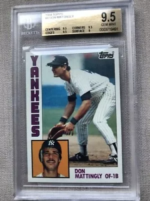 1984 Topps #8 Don Mattingly RC Rookie BGS 9.5 GEM MINT LOOK! FREE SHIPPING • $529