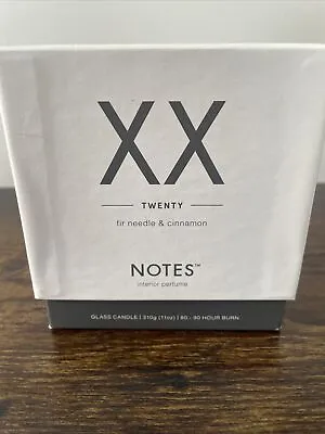 Notes By Votivo Twenty XX 11oz Glass Jar Candle Fir Needle & Cinnamon Scent • $29