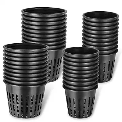 40-Pack - 2 Inch 3 Inch Net Cups Garden Slotted Mesh Heavy Duty Net Pots Wide... • $18.38